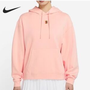 Nike Light Pink Hoodie with NikeCourt Patch 🎾